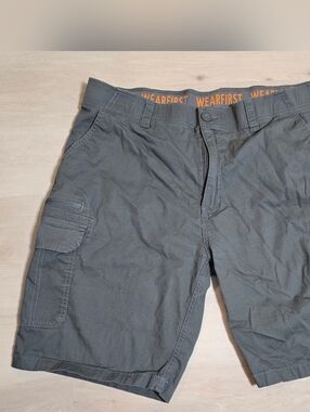 Wearfirst Outdoor Comfy Outdoor Cargo Zip Pocket Gray Mens Short Size 38